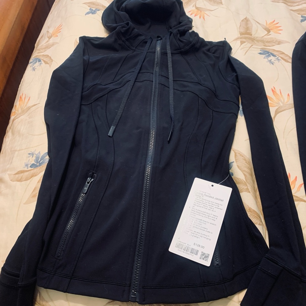 Lululemon Athletica Black Hooded Utility Jacket